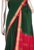 Pure Contrast Mysore Crepe Silk Saree